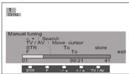 PANASONIC Viera TX-32LX60L - Manual tuning (via control panel) - 8
