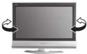 PANASONIC Viera TX-32LX60L - How to use the LCD stand - 1