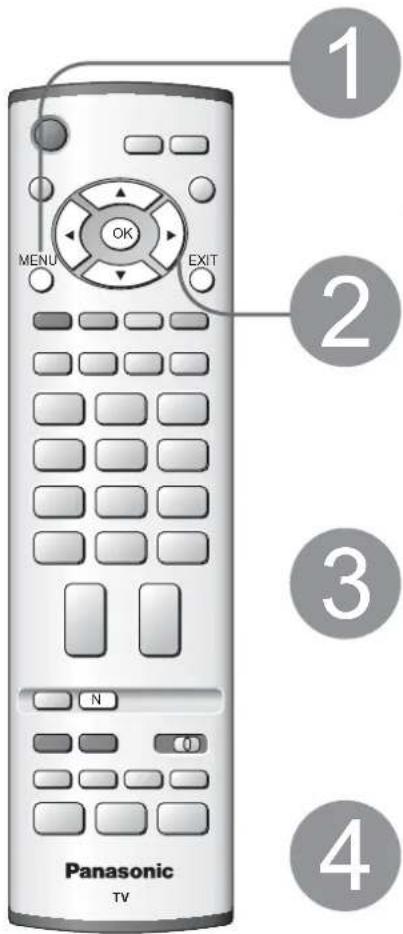 PANASONIC Viera TX-32LE7FSA - Gebrauch der Menüfunktionen - 1