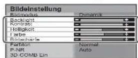 PANASONIC Viera TX-32LE7FSA - Nehmen Sie die gewünschte Einstellung oder Auswahl vor. - 1
