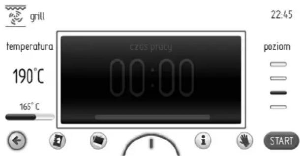 AMICA EBI 712104 AA PYRO - Menu główne \ ustawienia \ czas / godzina - 1