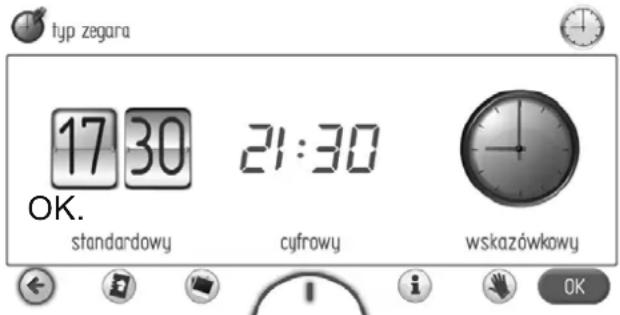 AMICA EBI 712104 AA PYRO - Menu główne \ ustawienia \ czas \ typ zegara - 1