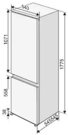 PANASONIC NR-BD28AB1 - Positioning the appliance - 1