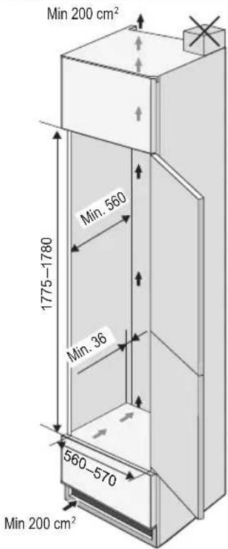 PANASONIC NR-BD28AB1 - Positioning the appliance - 2