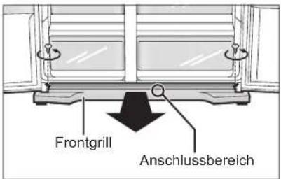 PANASONIC NR-B55VE1 - Entfernen des Frontgrills - 1