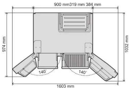 PANASONIC NR-B55VE1 - Installieren der Abstandhalter - 4