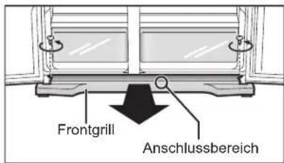 PANASONIC NR-B55VE1 - Entfernen des Frontgrills - 1