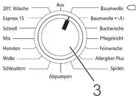20°C Wäsche Express 15 Schnell Mix Hemden Wolle Schleudern Aus Baumwolle Baumwolle + U Buntwäsche Pflegeleicht Feinwäsche Allergiker Plus Spulen Abpumpen 3