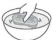 PANASONIC NC-SSA400 - Shake in water roughly every few months, and scrub the surface with soft sponges. - 1