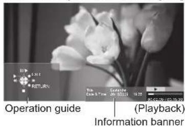 PANASONIC Viera TX-L37D28BWA - ■How to operate in the playback - 1
