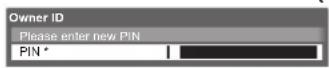 PANASONIC Viera TX-L37D28BWA - ① Enter the PIN number (4 digits) - 1