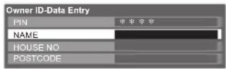 PANASONIC Viera TX-L37D28BWA - ② Enter your name, house number, and postcode, in that order Select the item (NAME / HOUSE NO / POSTCODE) - 1