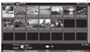 PANASONIC Viera TX-L37D28BWA - To sort by folder, recorded date or recorded month - 3