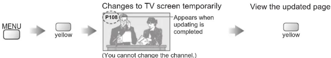 PANASONIC Viera TX-L37D28BWA - View the TV picture while searching for a teletext page - 1