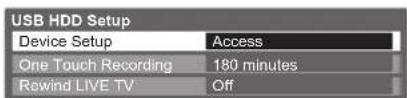 PANASONIC Viera TX-L37D28BWA - Setting for USB HDD - 7