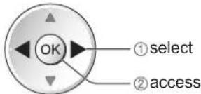 PANASONIC Viera TX-L37D28BWA - Select the icon you want to access to - 2