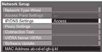 PANASONIC Viera TX-L37D28BWA - Network settings for the LAN Cable connection - 3