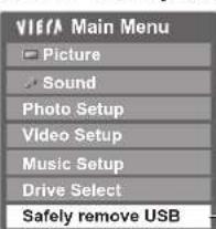 PANASONIC Viera TX-L37D28BWA - Remove the USB devices safely - 3