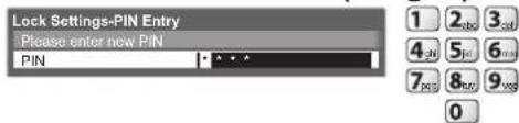 PANASONIC Viera TX-L37D28BWA - Lock the picture setting Lock Settings - 1