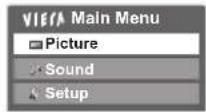 PANASONIC Viera TX-L37D28BWA - Select the menu - 1