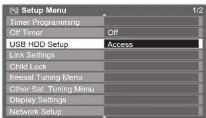 PANASONIC Viera TX-L37D28BWA - Setting for USB HDD - 4