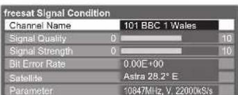 PANASONIC Viera TX-L37D28BWA - Check freesat signal Signal Condition - 2