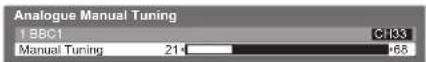 PANASONIC Viera TX-L37D28BWA - Set Analogue channel manually Manual Tuning - 1