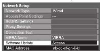 PANASONIC Viera TX-L37D28BWA - Update TV's software - 1