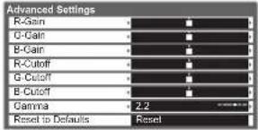 PANASONIC Viera TX-L37D28BWA - Adjust the detailed picture settings Advanced Settings - 1