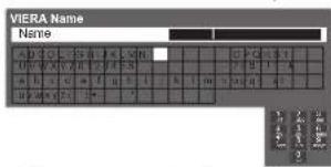 PANASONIC Viera TX-L37D28BWA - Edit the name of this TV - 4