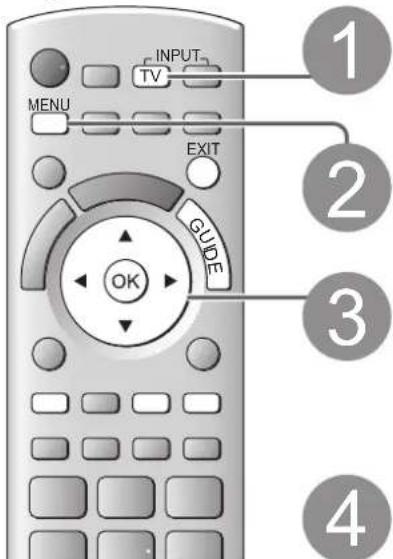 PANASONIC Viera TX-L37D28BWA - Timer Programming from Menu - 1
