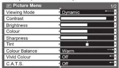 PANASONIC Viera TX-L37D28BWA - Adjust or select - 1