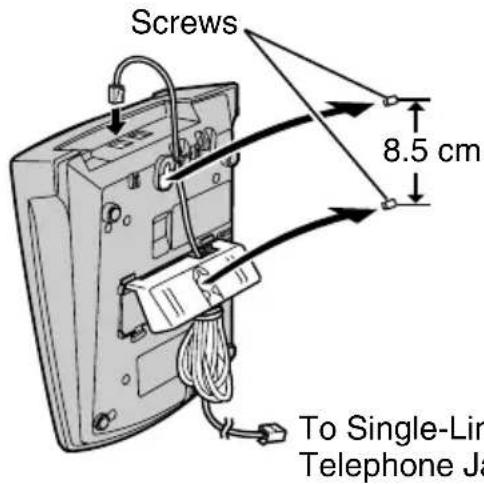 Screws 8.5 cm To Single-Lin Telephone Ja