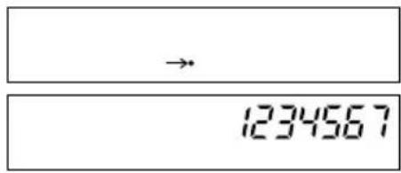 → 1234567