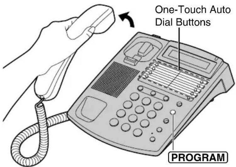 One-Touch Auto Dial Buttons PROGRAM