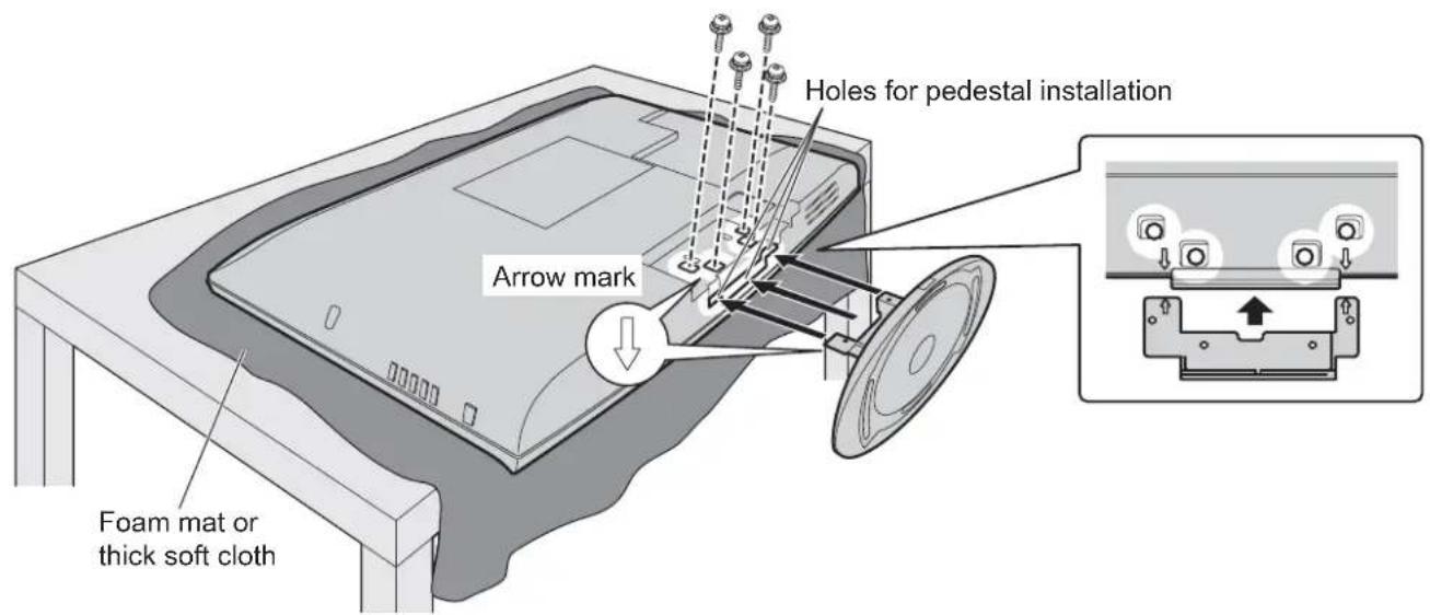 PANASONIC Viera TX-L32X10B - Securing the TV - 1