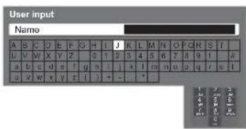 PANASONIC Viera TX-L32X10B - ■ Enter characters by free input menu - 1