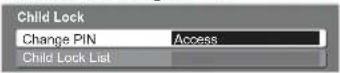 PANASONIC Viera TX-L32X10B - Select "Change PIN" - 1