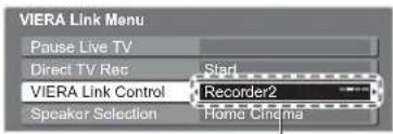 PANASONIC Viera TX-L32X10B - If multiple recorders or players are connected - 1