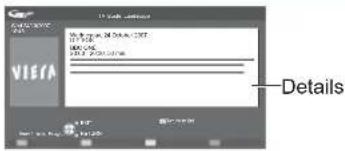 PANASONIC Viera TX-L32X10B - View details of the programme (DVB mode) - 3