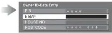 PANASONIC Viera TX-L32X10B - How to input Owner ID - 3