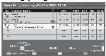 PANASONIC Viera TX-L32X10B - Select the forthcoming programme to output to external recorder - 3