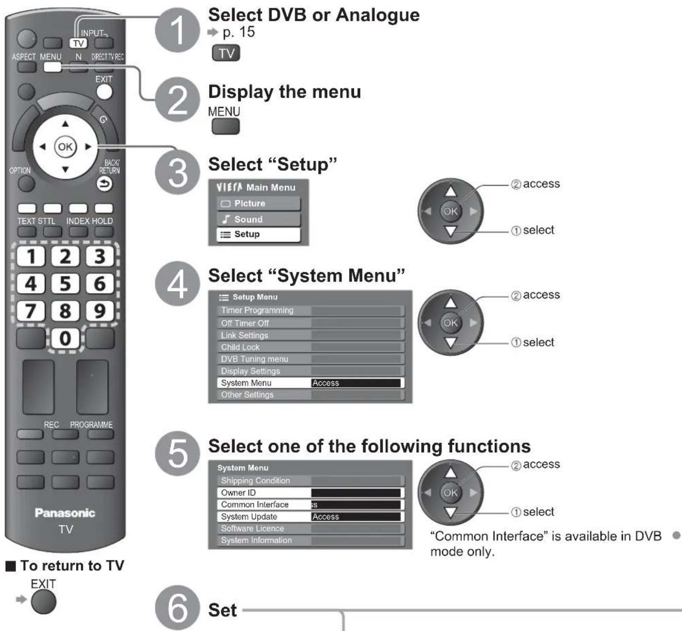 PANASONIC Viera TX-L32X10B - Advanced Settings - 1