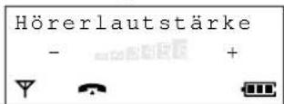 PANASONIC KX-TCD715GM - Beim Gespräch die Hörer-Lautstärke (LAUT, MITTEL, LEISE) oder Lautsprecher-Lautstärke (6 Stufen) einstellen - 1