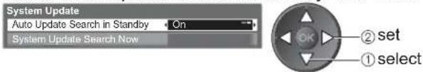 PANASONIC Viera TX-L22X20B - ■ To update automatically - 1