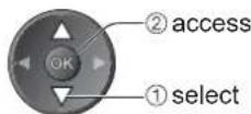 PANASONIC Viera TX-L22X20B - ② Select "Child Lock List" - 2
