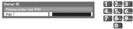 PANASONIC Viera TX-L22X20B - ① Enter the PIN number (4 digits) - 1