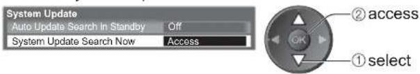 PANASONIC Viera TX-L22X20B - ■ To update immediately - 1