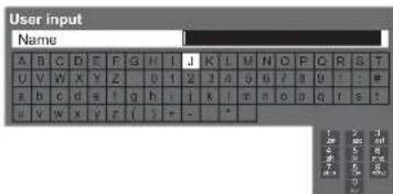 PANASONIC Viera TX-L22X20B - Characters table for numeric buttons - 1