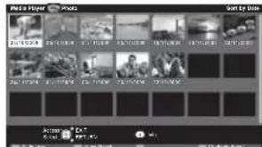 PANASONIC Viera TX-L22X20B - ■ To sort by folder, recorded date or recorded month - 4